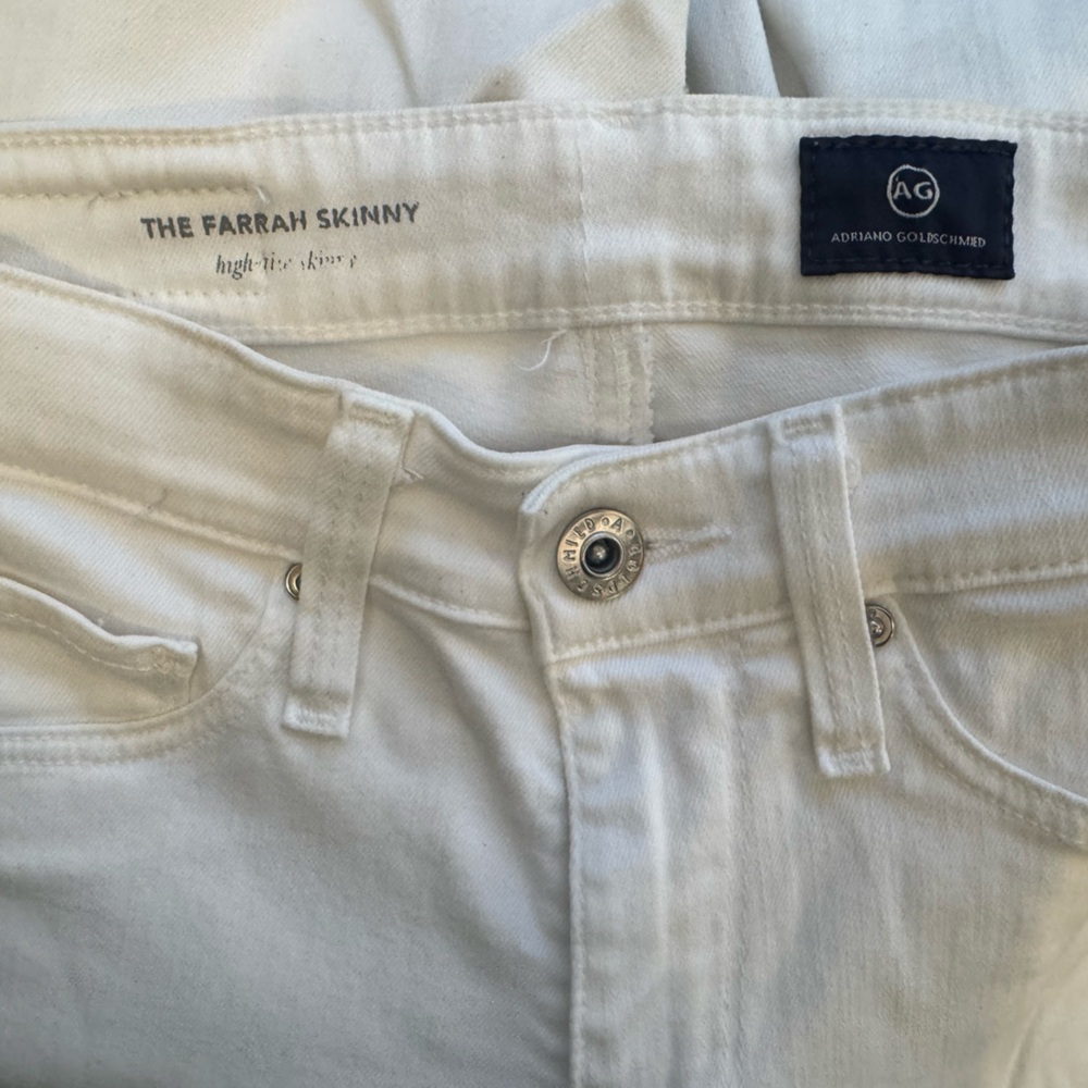 AG Adriano Goldschmied High Skinny Farrah in White